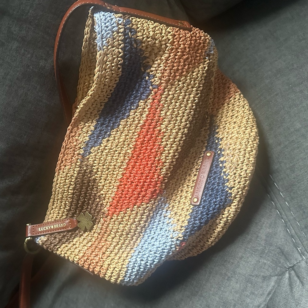 Lucky Brand Colorful Woven Shoulder Bag